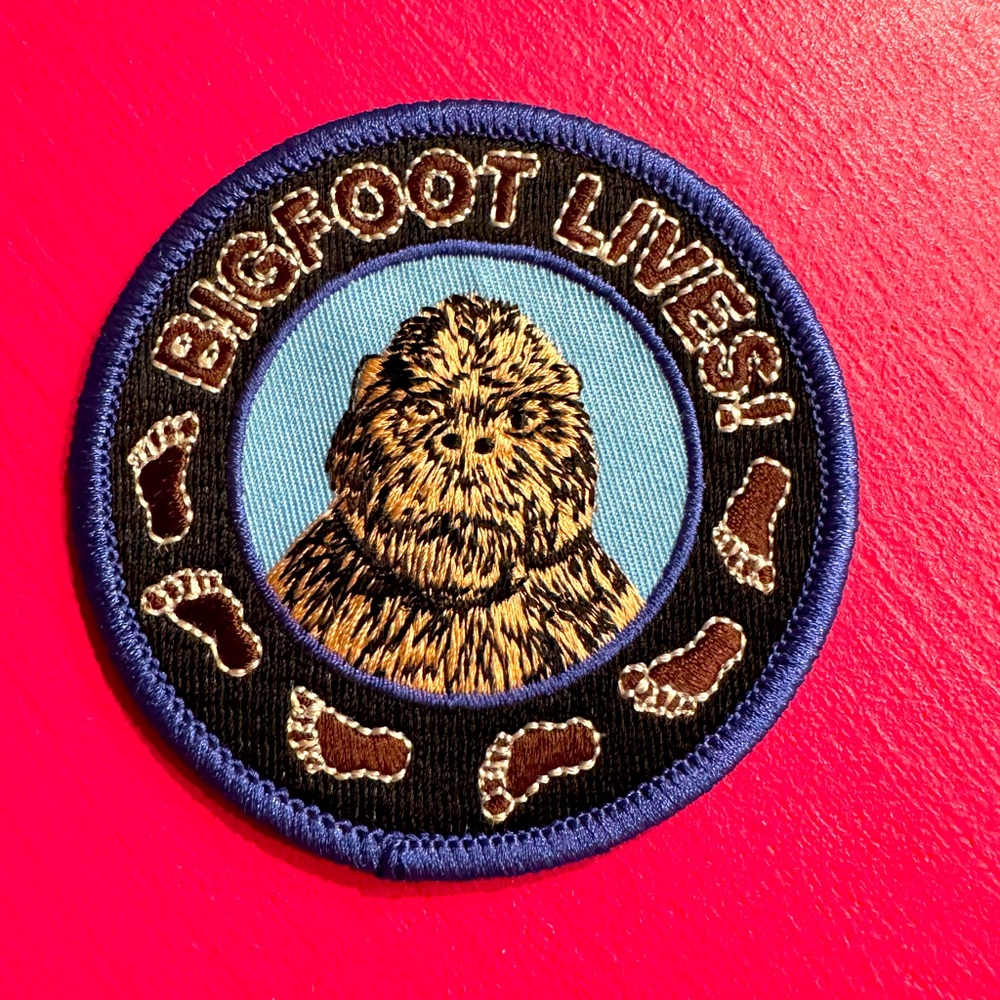 Vintage “ Bigfoot Lives” Embroidered Patch Sasquatch